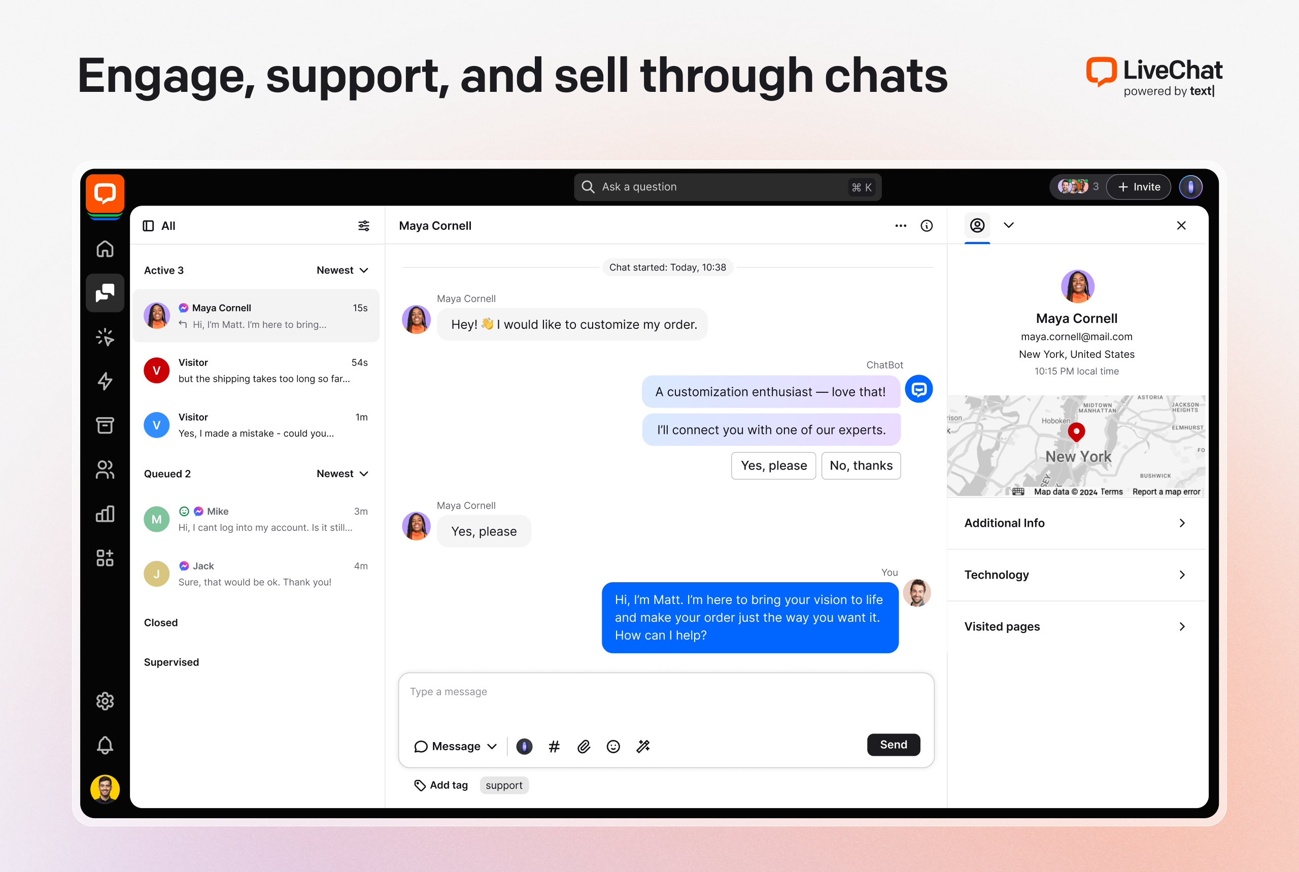 LiveChat feature 3